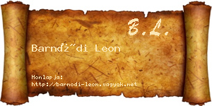 Barnódi Leon névjegykártya